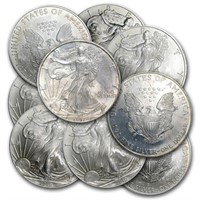 (10) Back Date US Silver Eagles