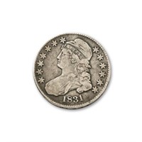 1831 Capped Bust Half Dollar F-VF Grade