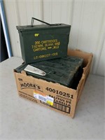 4 METAL AMMO BOXES