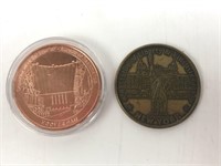 Hoover Dam & New York Commemorative Coins