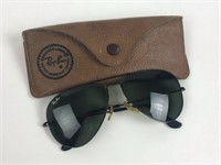 Ray Ban B&L Aviator Sunglasses & Case