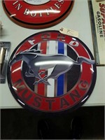 FORD MUSTANG METAL CONVEX SIGNS