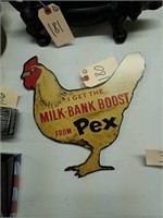 PEXS ROOSTER ADVERTISING SIGN