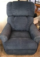 Lazy Boy Blue Fabric Rocker ~ Recliner