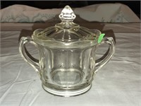 Gorgeous Antique Glass Sugar Bowl