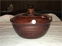 Vintage Marcrest Stoneware Bowl with Lid