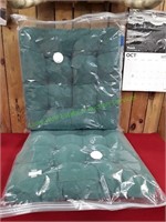(2) Green Floor Pillow