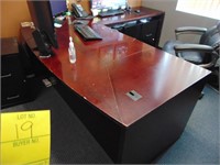 Corner Executive Desk Cherry Style