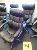 2 Leather Style Office Chairs