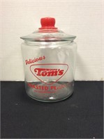 Tom's Toasted Peanuts Glas Jar