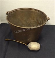 Brass Bucket with Weight (Dated 1851)