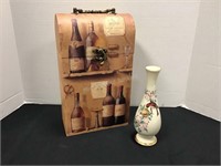 Lenox Vase (8 3/4" tall) & 2 Place Wine Bottle Box