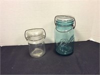 Blue Ball Canning Jar & Clear Jar
