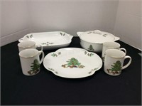 Fairwinds Microwavable Christmas Dishes