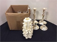 Large Lot of Candle Holders & Candle