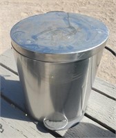 Small Stainless Trash Can, Foot Activated