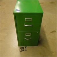 2 Drawer Green File cabinet