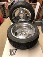 2 Aluminum wheels 195/50 ZR 15" & 2 Aluminum