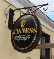GUINNESS DOUBLE SIDED PUB LIGHT BEER SIGN