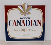 MOLSON CANADIAN METAL BEER SIGN