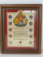 FRAMED PLAQUE: CANADIAN NICKEL COLLECTION