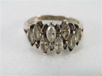 VINTAGE STERLING & CZ RING