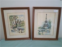 Pr framed French scenes by Puiltery