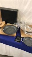 Pair Of New Curtis Stone Sautéuse Pans With Lids