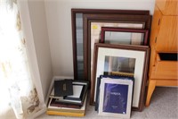 15 ASSORTED SIZES OF PICTURE FRAMES