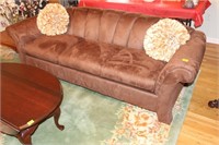 SOFA AND LOVE SEAT CHOCOLATE BROWN COLOR
