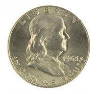 1963 Choice BU Franklin Silver Half Dollar