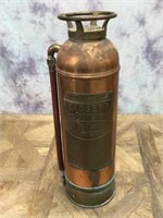 Antique Copper Fire Extinguisher -Display