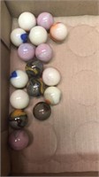 Vintage marbles.  Shooters.