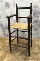 Woven Seat High Chair -Doll or Display