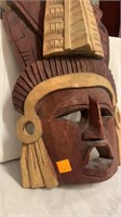 Wooden Mask Decor/Wall Hanging