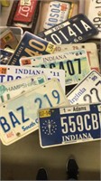 Lot of license plates.