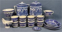 Lot of 17 pc. Blue Willow China