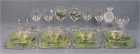 Group of Clear & Decorated Glassware