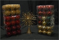 NEW CHRISTMAS TREE ORNAMENTS RED & GOLD