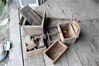 Pile Misc Primitive Wood Boxes