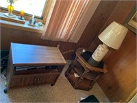 TV Stand, End Table, Lamp