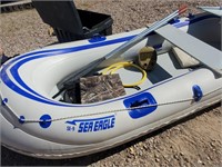 Sea Eagle Inflatible Boat, Oars, Pump, Etc.
