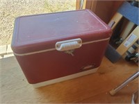 Vintage Red Coleman Cooler