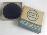 Gray Audograph Phonaudograph Recording Discs
