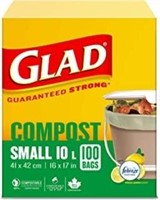 Glad 100% Compostable Bags - Small 10 Litres -