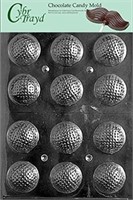 Cybrtrayd S051 Golf Balls 3D Chocolate Candy Mold