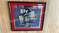 Miller Lite Beer Sign - 32”x29” I