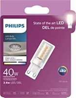 Philips 477224 LED 40W G9 Bright White Bulb