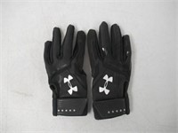 Under Armour UA Heater Batting Gloves, Black,