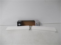 "As Is" SALT 2-Piece Gallery Wood Shelf Set in